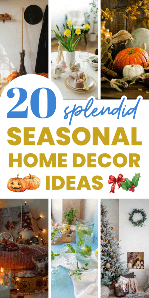 Pinterest Pin for seasonal home decor