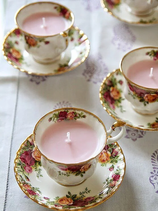 Teacup candles.