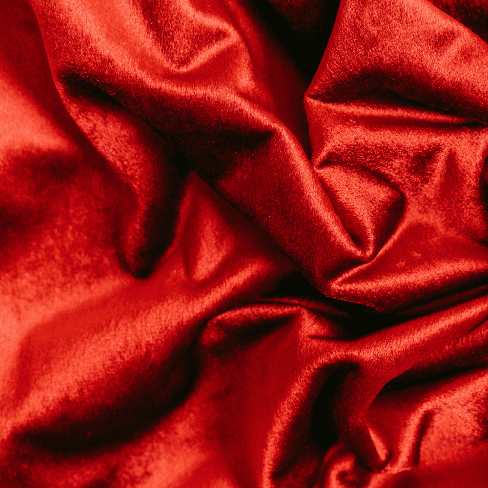 Red sheets.