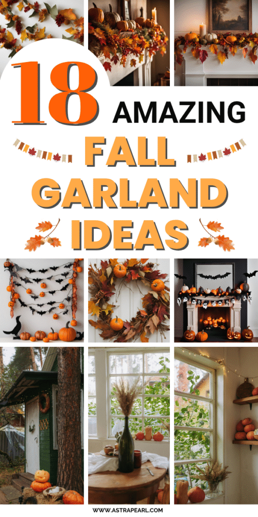 Pinterest Pin for fall garland ideas.