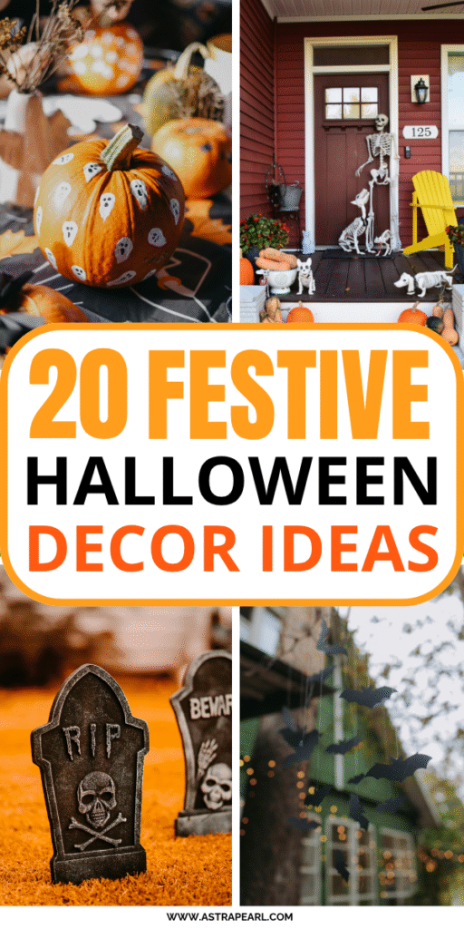 Pinterest Pin for Halloween decor ideas.