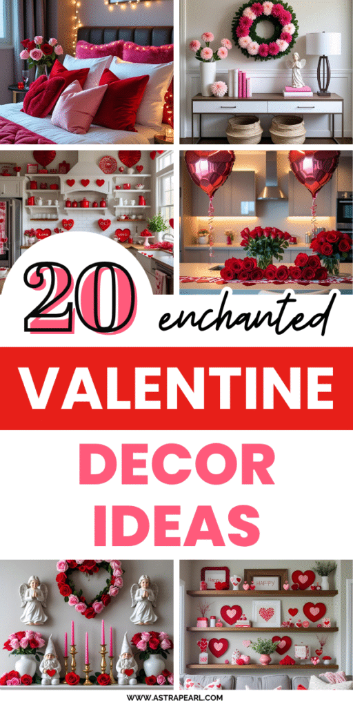 Pinterest Pin for Valentine decor ideas.