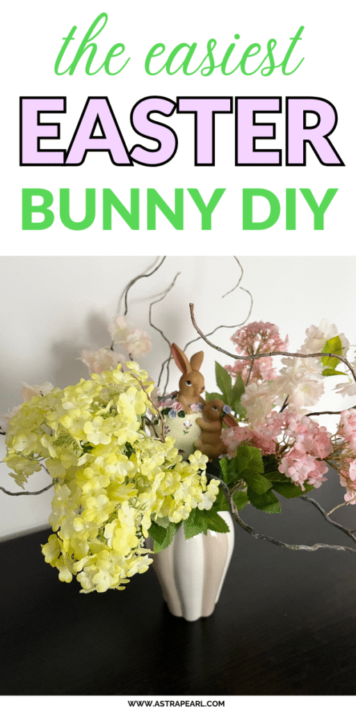 Pinterest Pin for Easter bunny DIY.