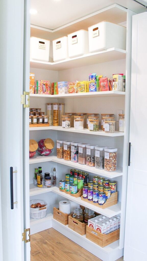 A well-organized pantry.