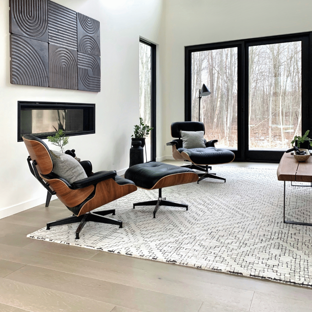 A modern living room.