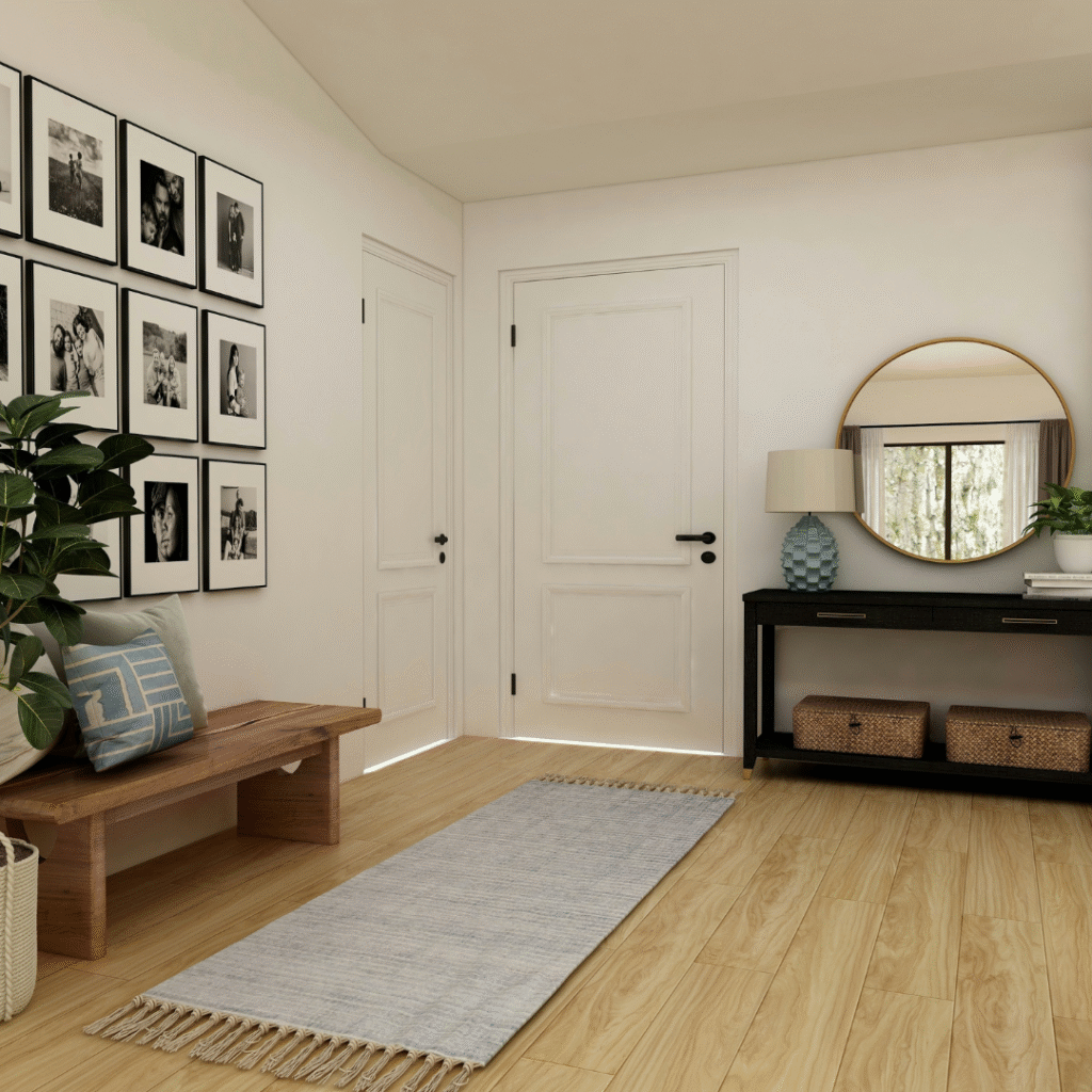 A modern entryway.