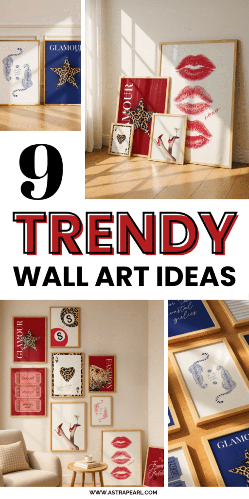 Pinterest Pin for aesthetic art prints.