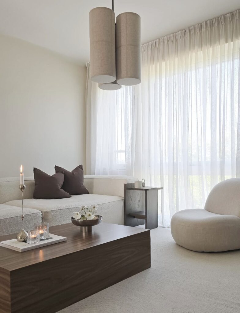 A Scandinavian living room.