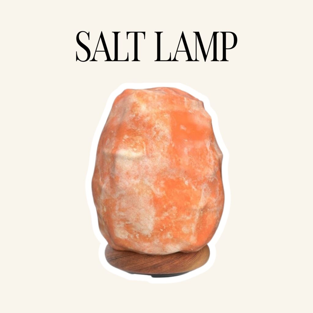 A salt lamp.