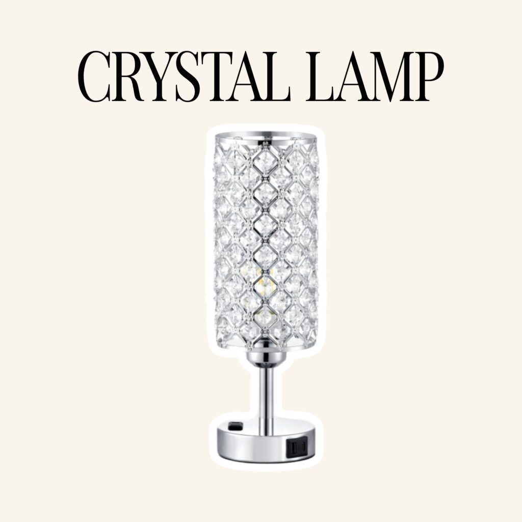 A crystal lamp.