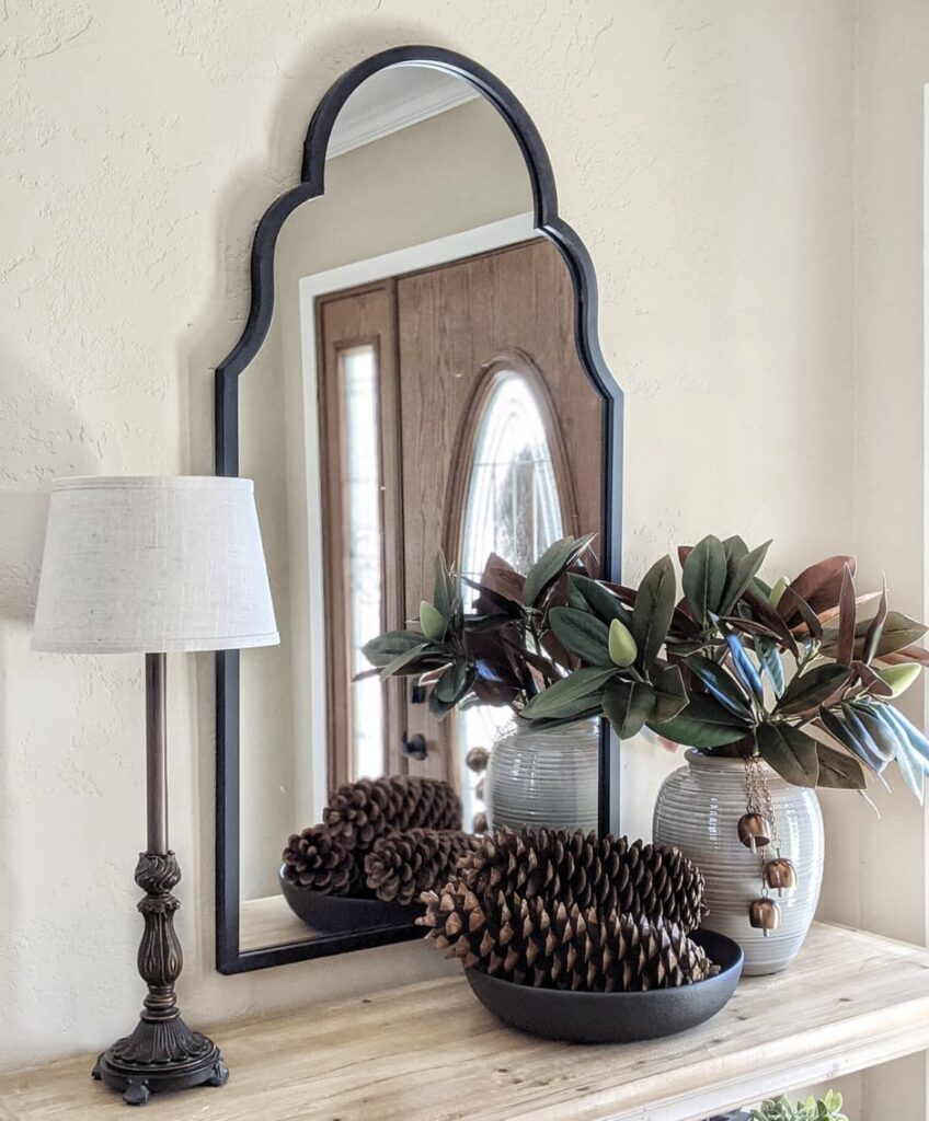 A Light Academia entryway.