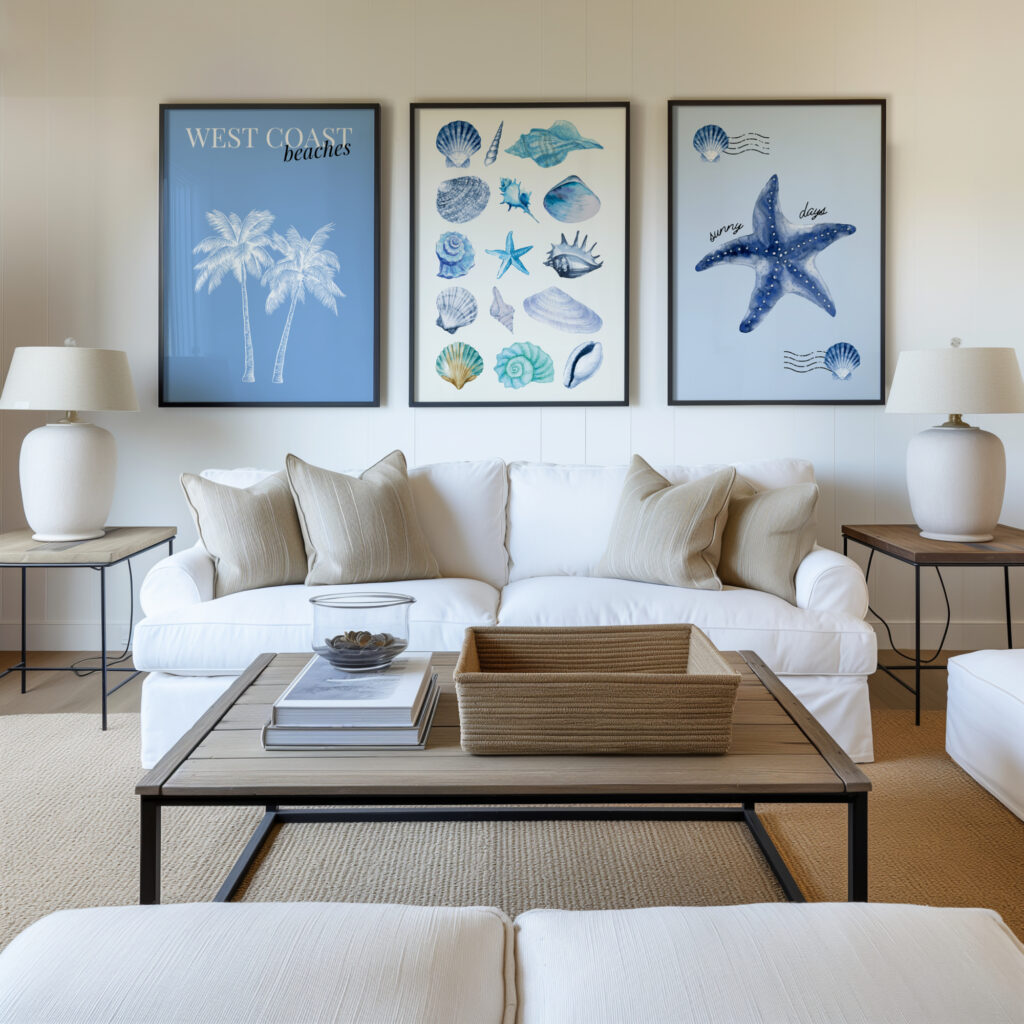 A modern living room.