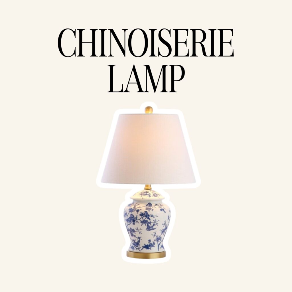 A chinoiserie lamp.