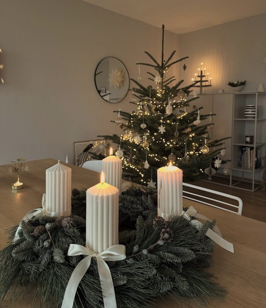 A Scandinavian living room.