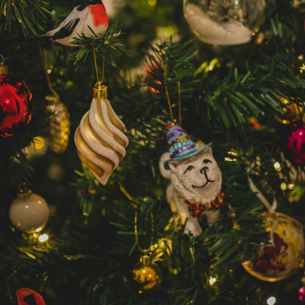 Christmas ornaments.