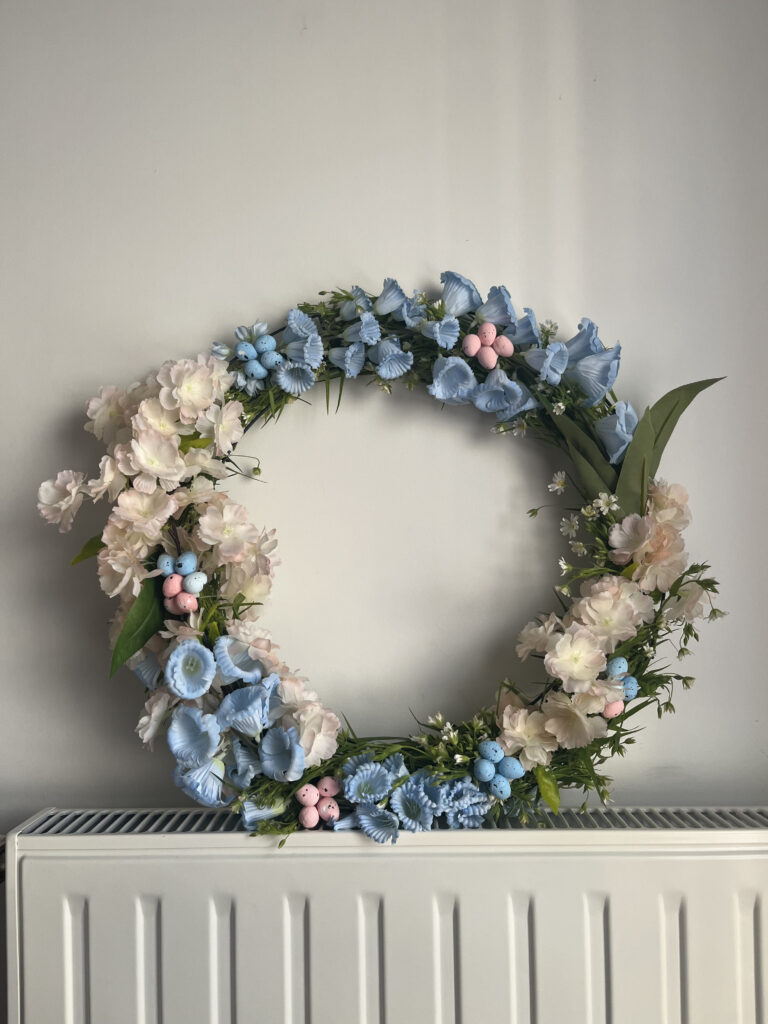 An Easter wreath.