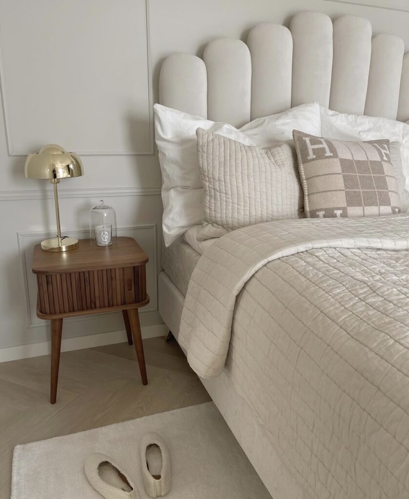 A Scandinavian bedroom.