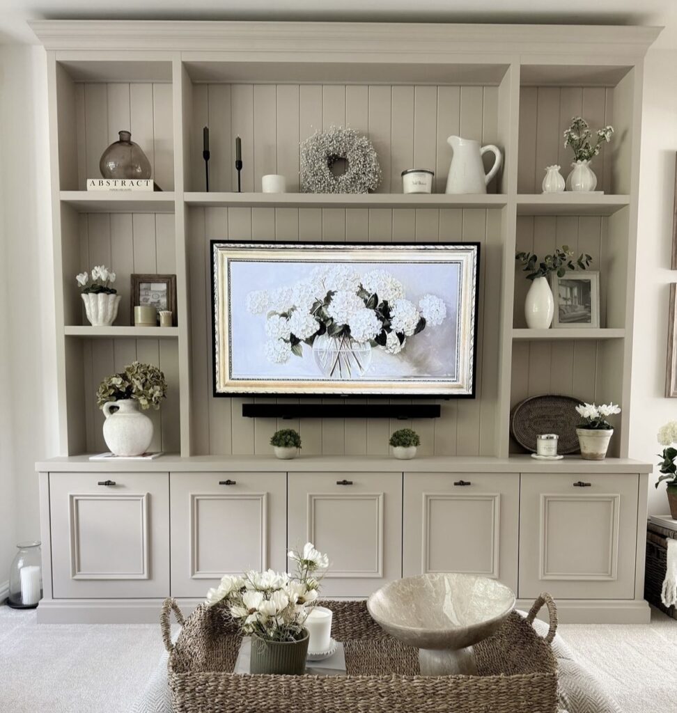 A modern living room.