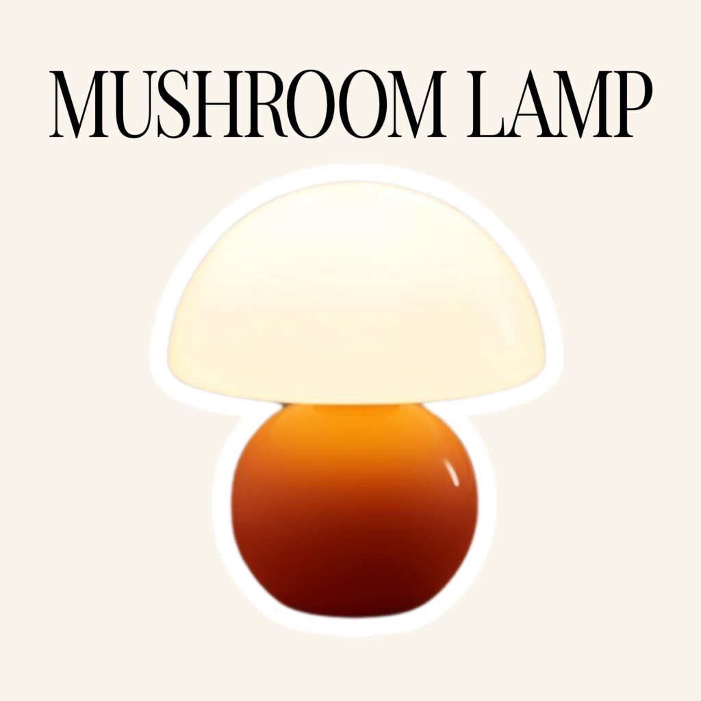A mushroom lamp.