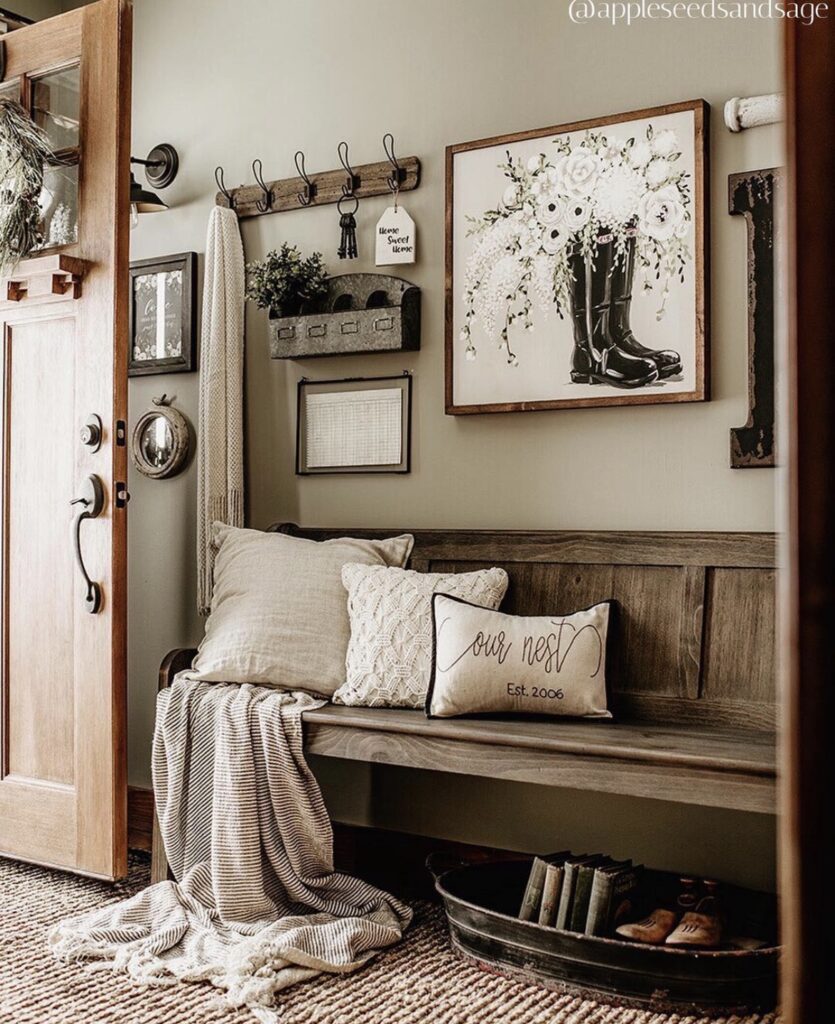 A rustic entryway.