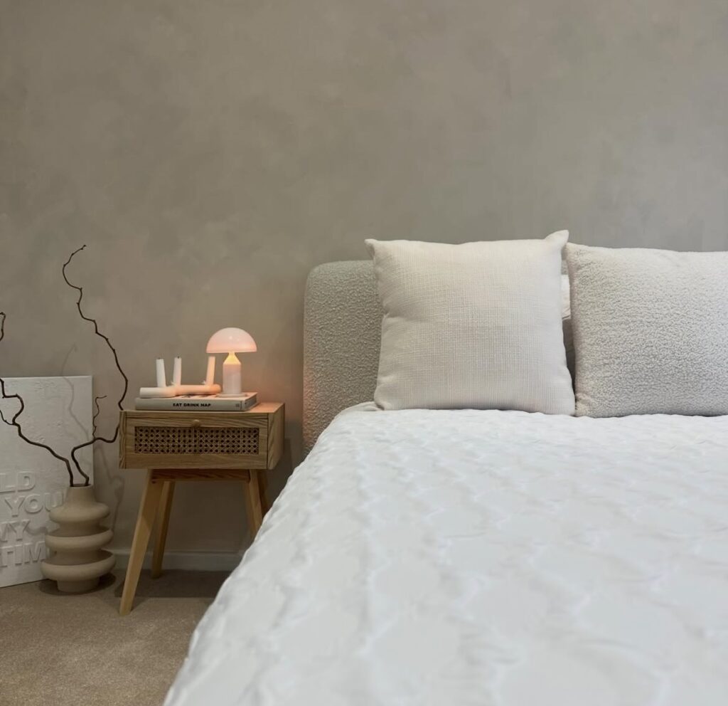 A Scandinavian bedroom.