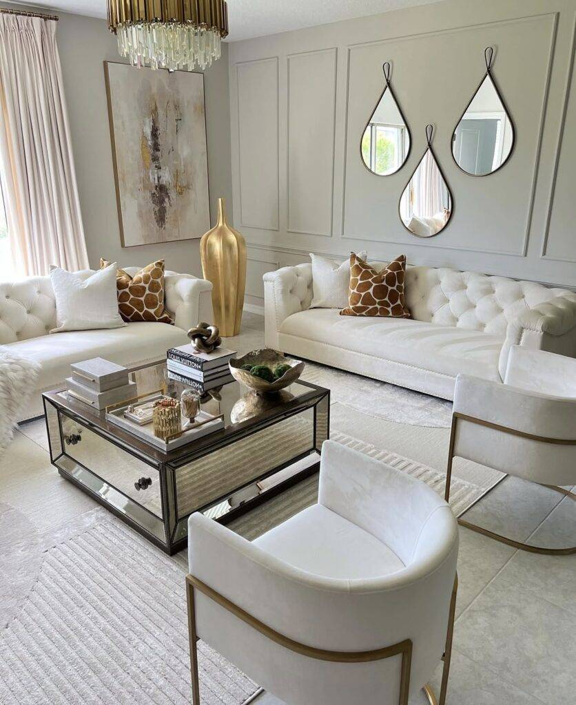 An elegant living room.