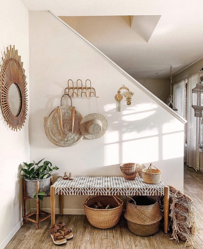 A bohemian entryway.