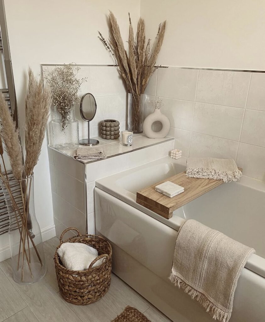 A Scandinavian bathroom.