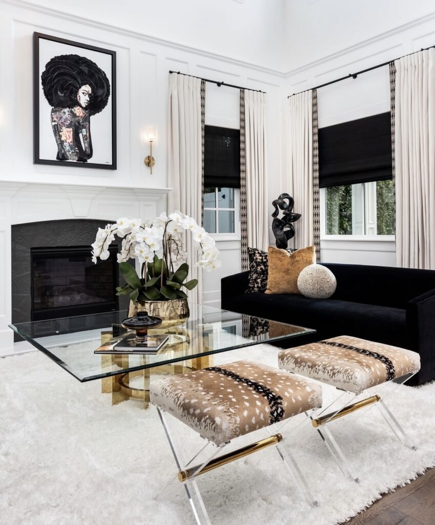 An elegant living room.