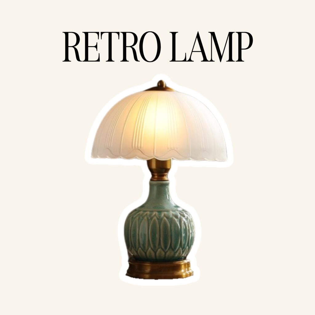 A retro lamp.