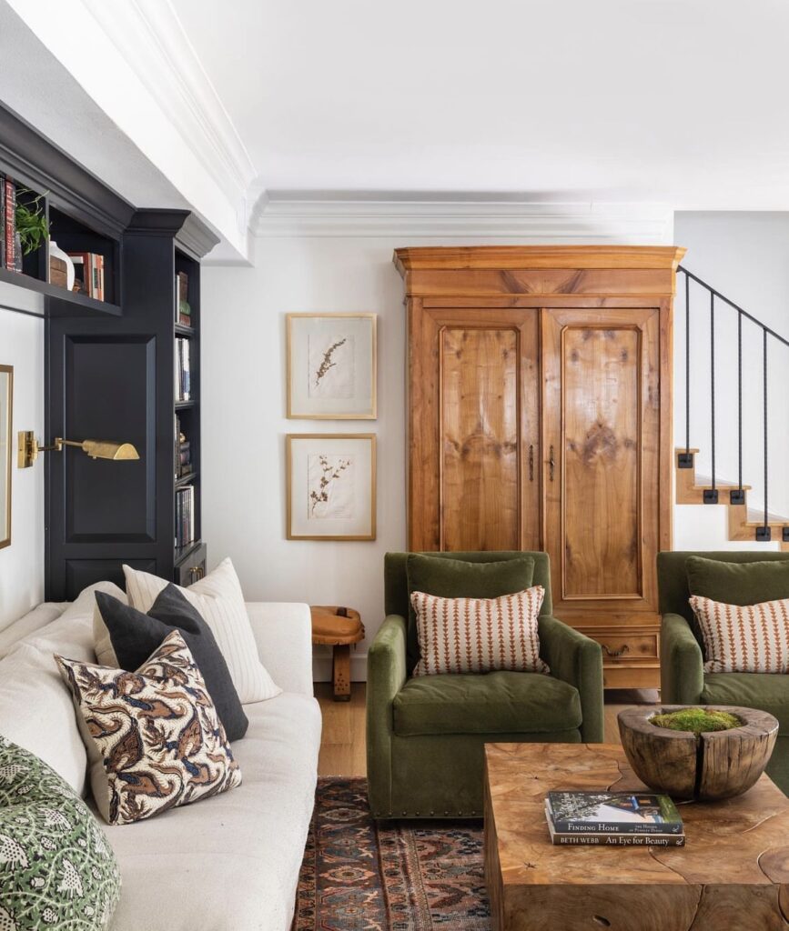 A traditional living room.