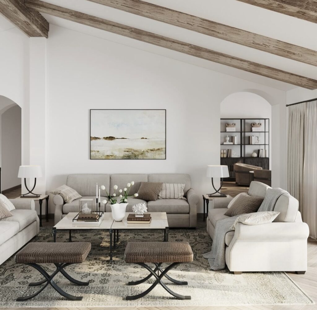 An elegant living room.