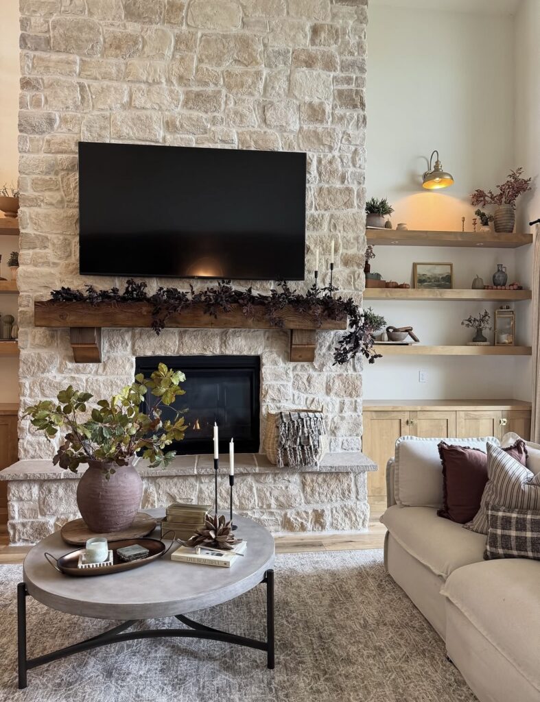 A minimalist living room.