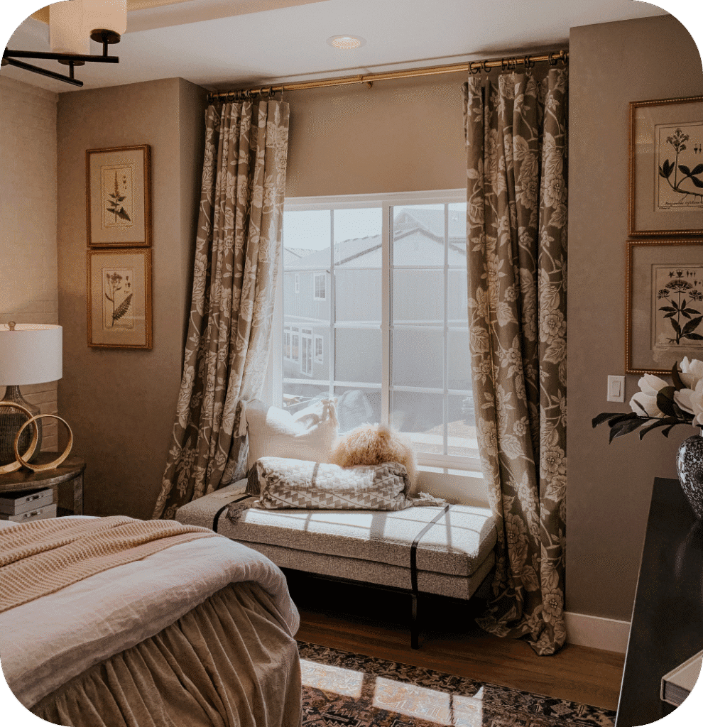 A Light Academia bedroom.