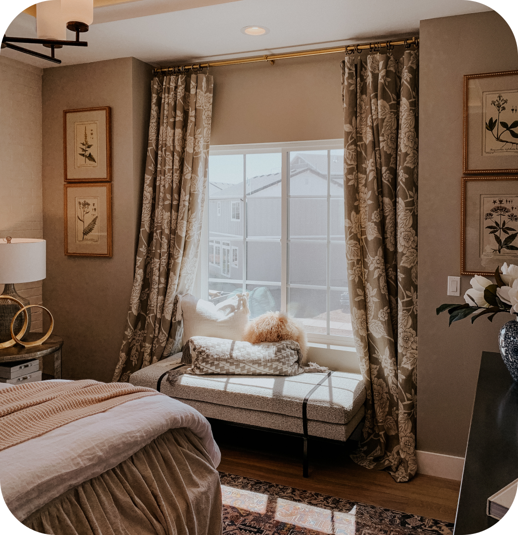 A Light Academia bedroom.