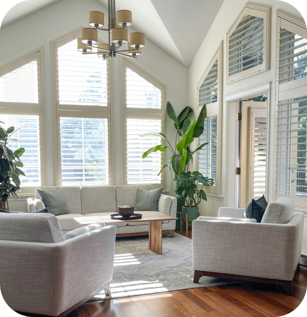 A modern living room.