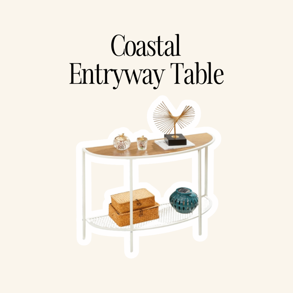 A coastal entryway table.