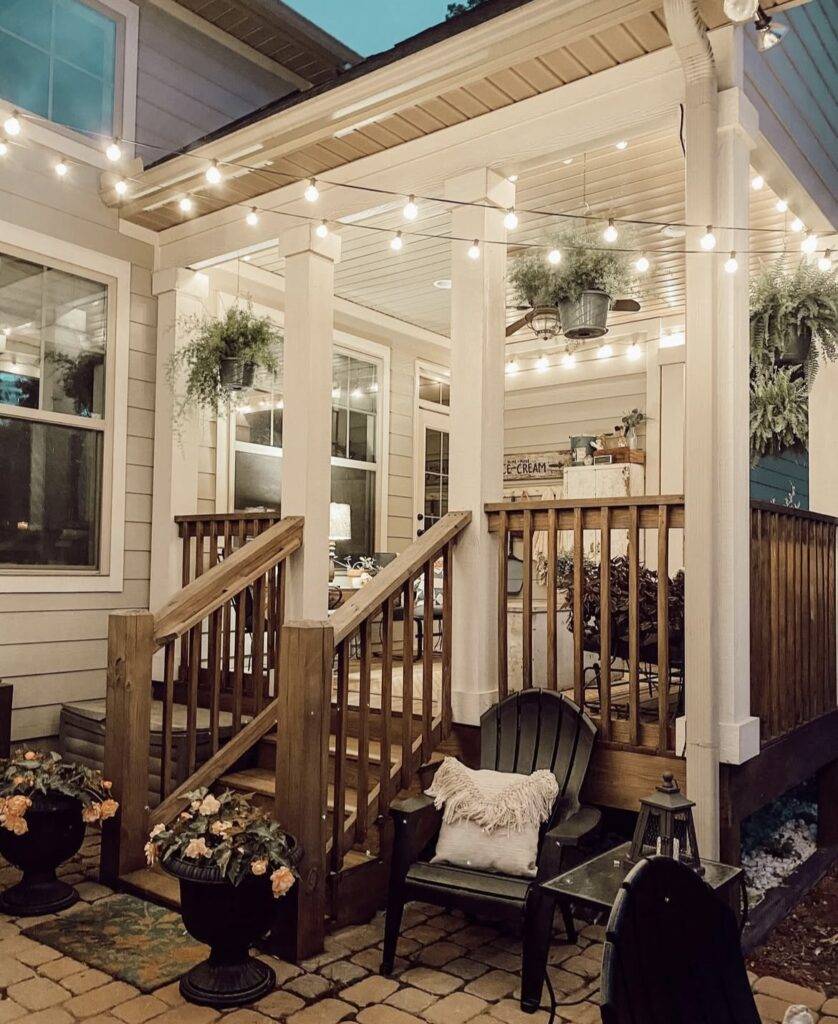 A porch.