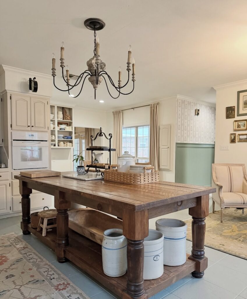 A cottagecore kitchen.