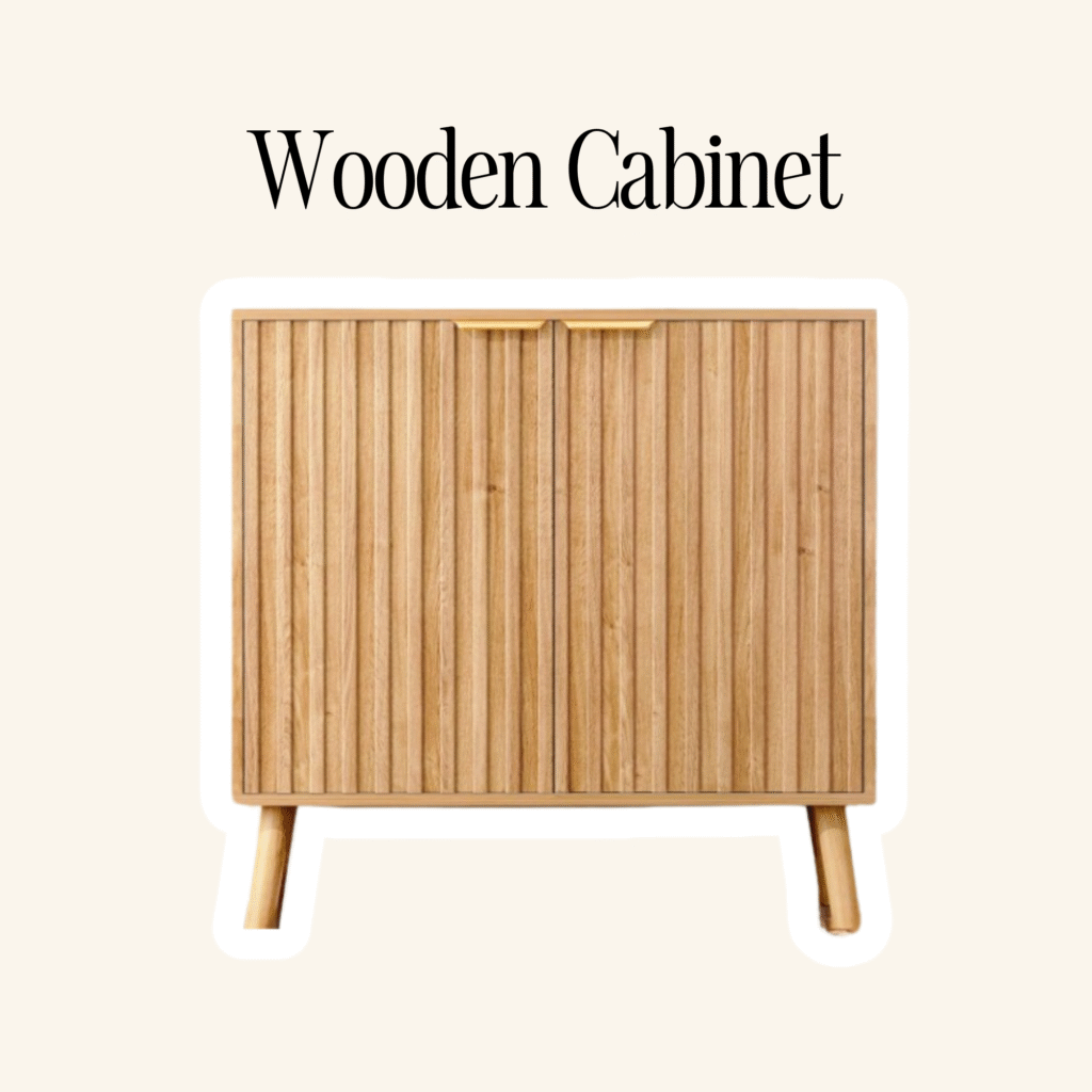 A wooden cabinet.