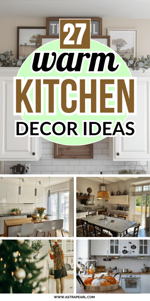 Pinterest Pin for kitchen decor ideas.