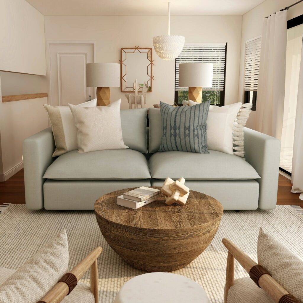 A coastal living room.