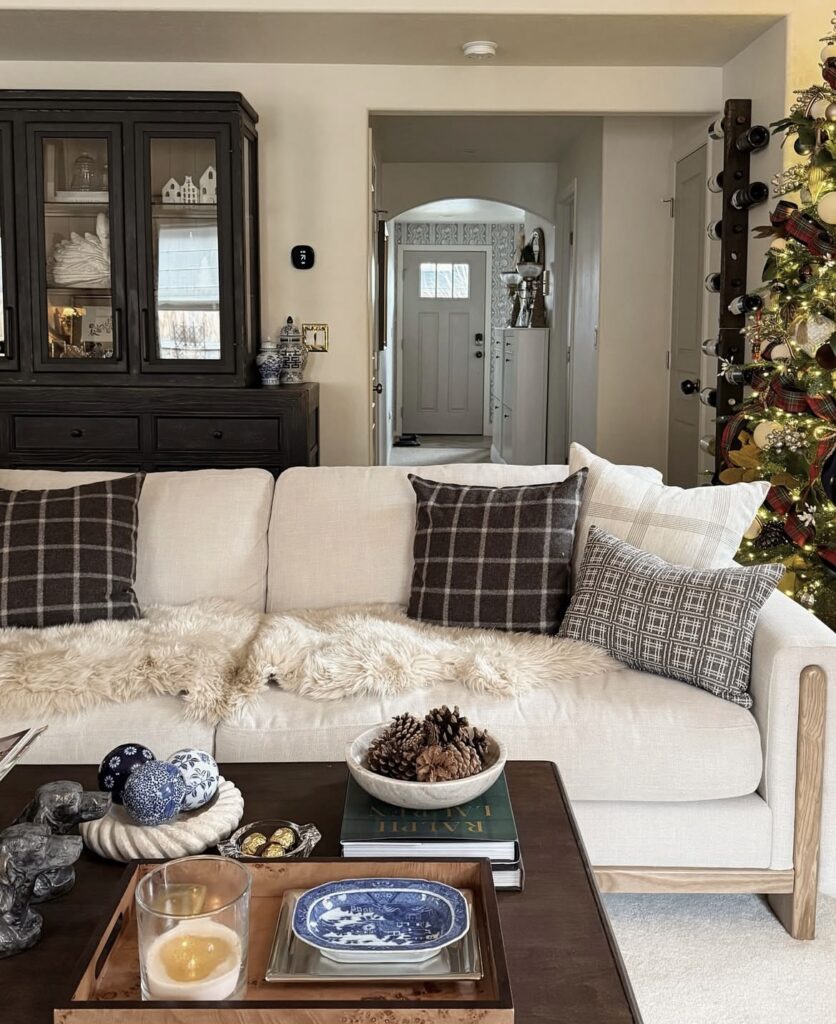 A traditional living room.