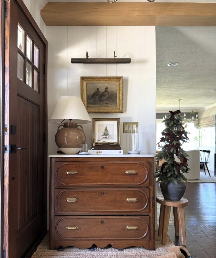 A rustic entryway.