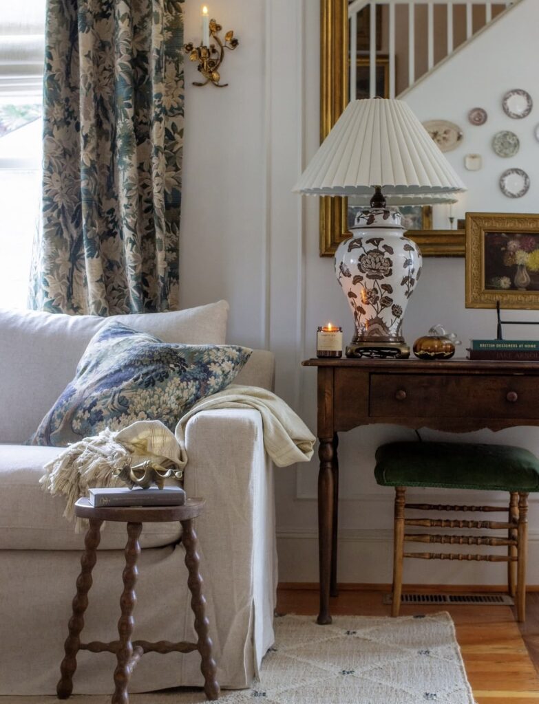A French country living room.