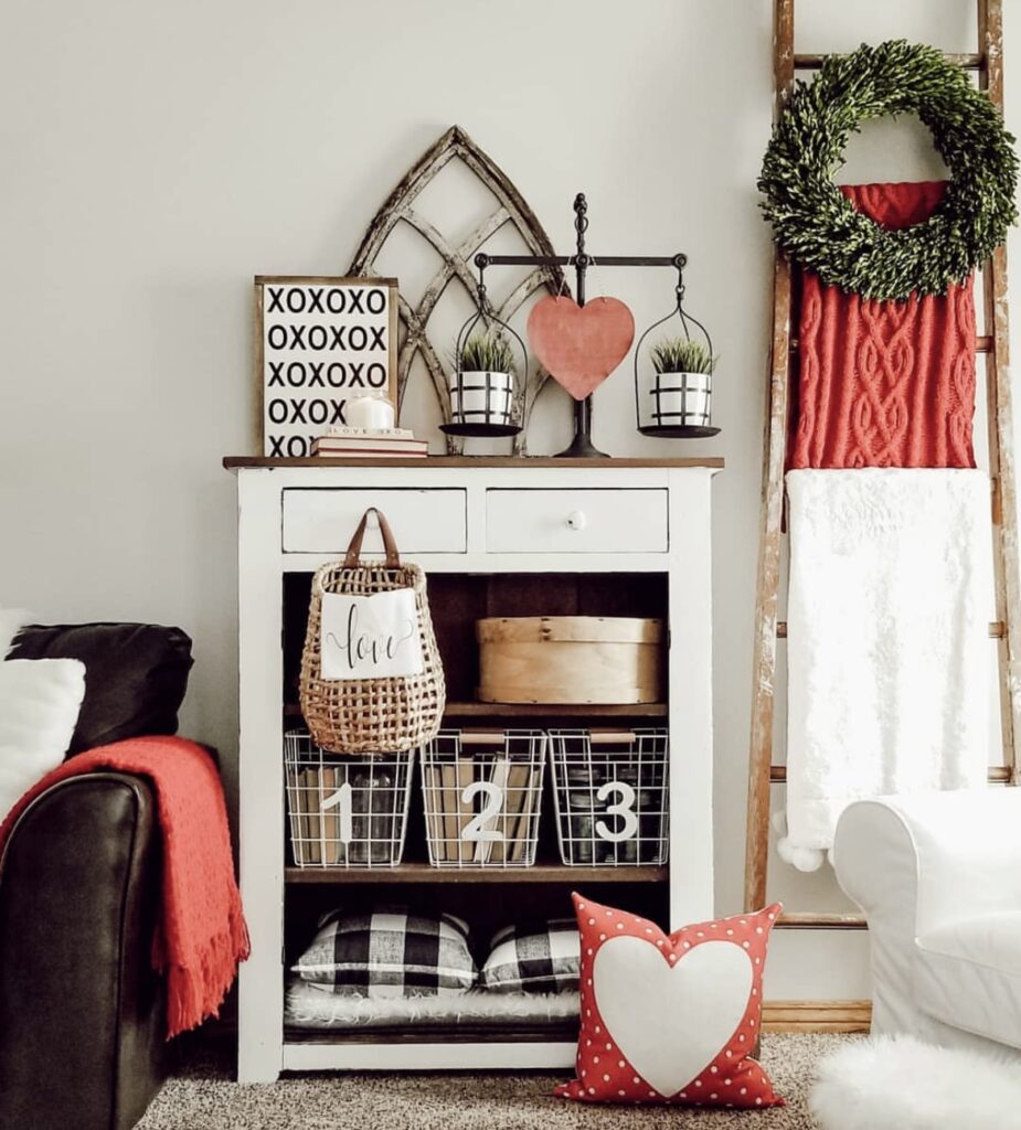 A farmhouse living room.