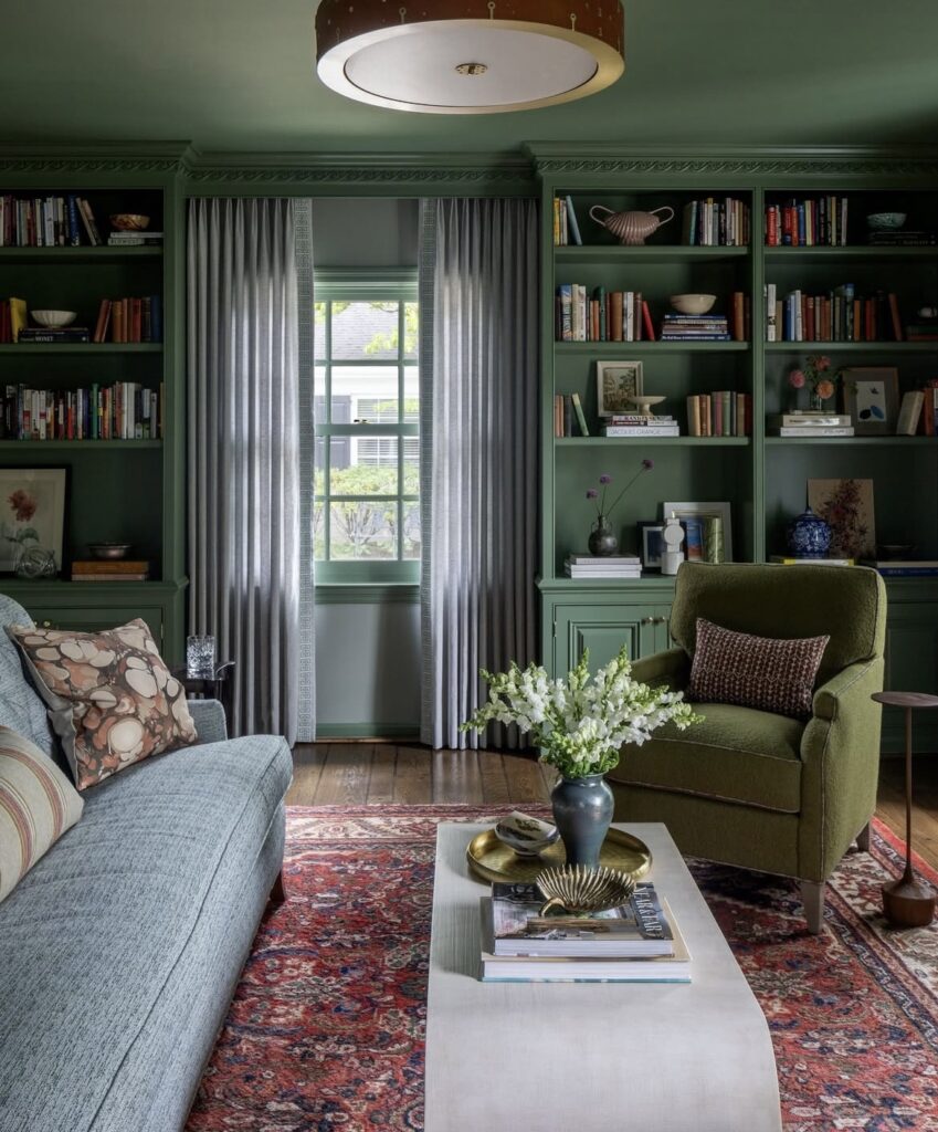 A traditional living room.