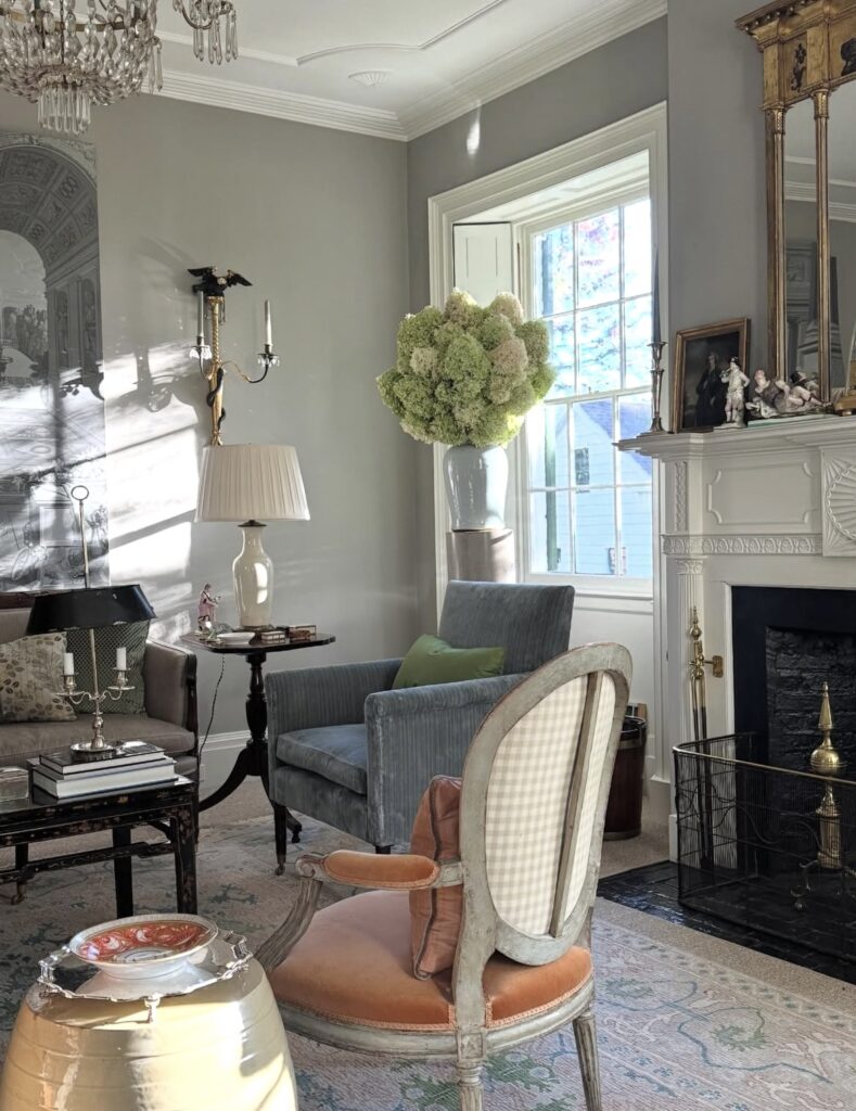 A traditional living room.