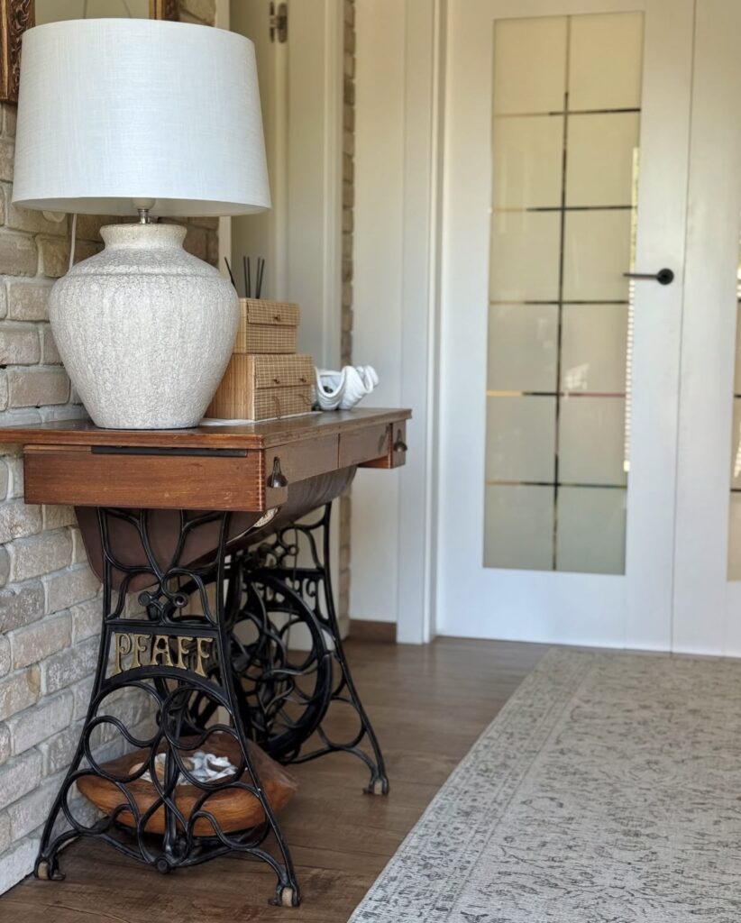 A rustic entryway.