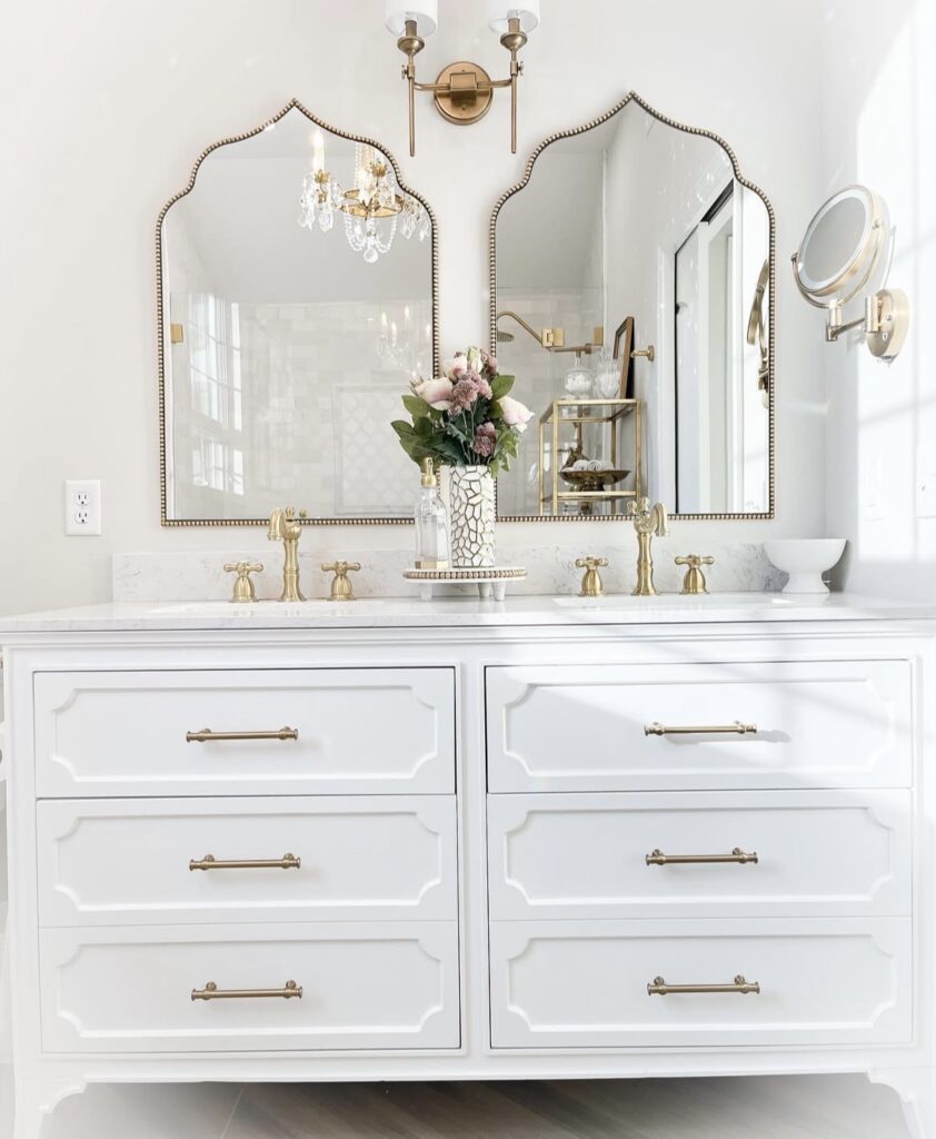 A French country bathroom.